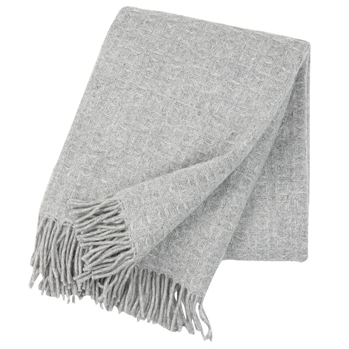 Plaid en laine Twist - gris clair - Klippan Yllefabrik