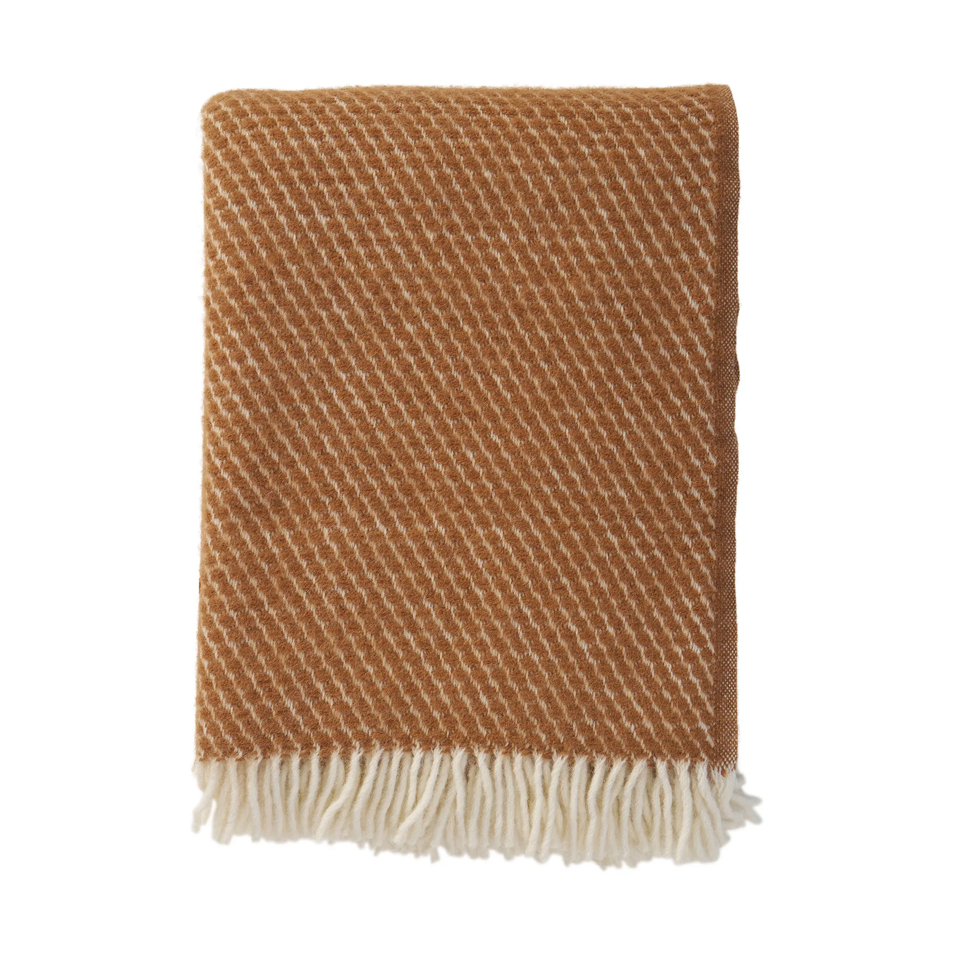 Plaid en laine Velvet, Mocha mousse Klippan Yllefabrik