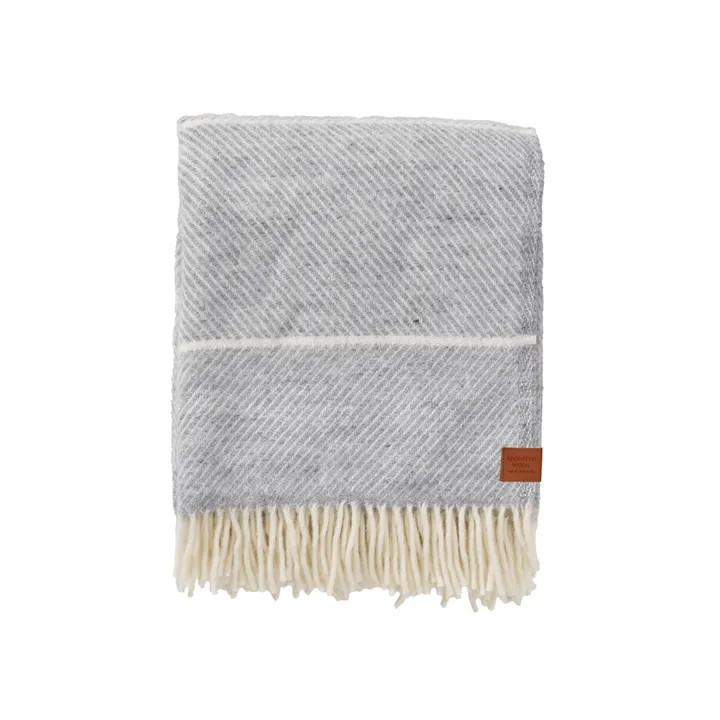 Plaid Frank en laine 130x200 cm - Grey - Klippan Yllefabrik