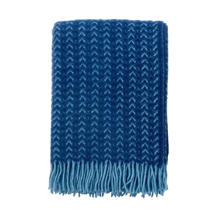Plaid Ilse en laine 130x200 cm - Blue-aqua - Klippan Yllefabrik