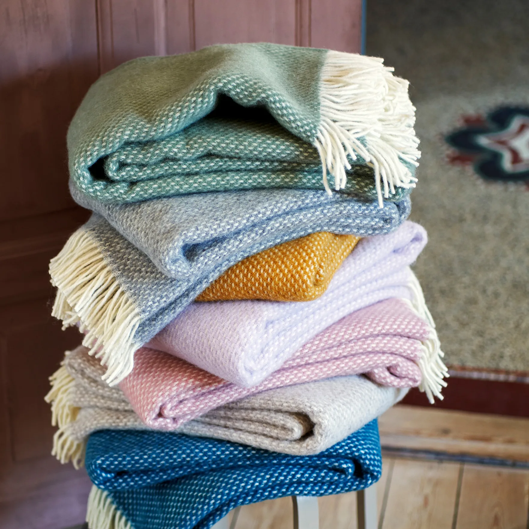 Plaid Preppy, Dusty green Klippan Yllefabrik