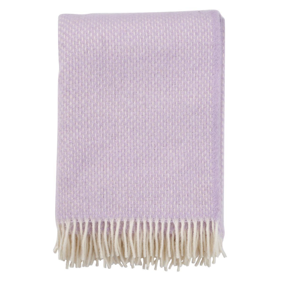 Klippan Yllefabrik Plaid Preppy Lilac | Design Scandinave | Plaids & couvertures en laine | Violet