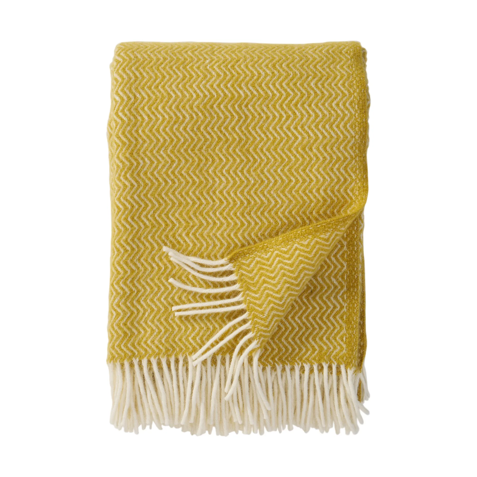 Plaid Sorbet en laine 130x200 cm, Banana Klippan Yllefabrik
