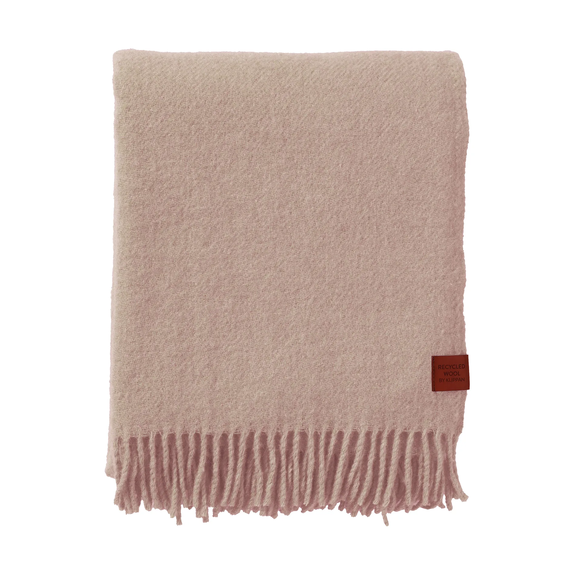 Plaid True en laine 130x200 cm, Cream Klippan Yllefabrik