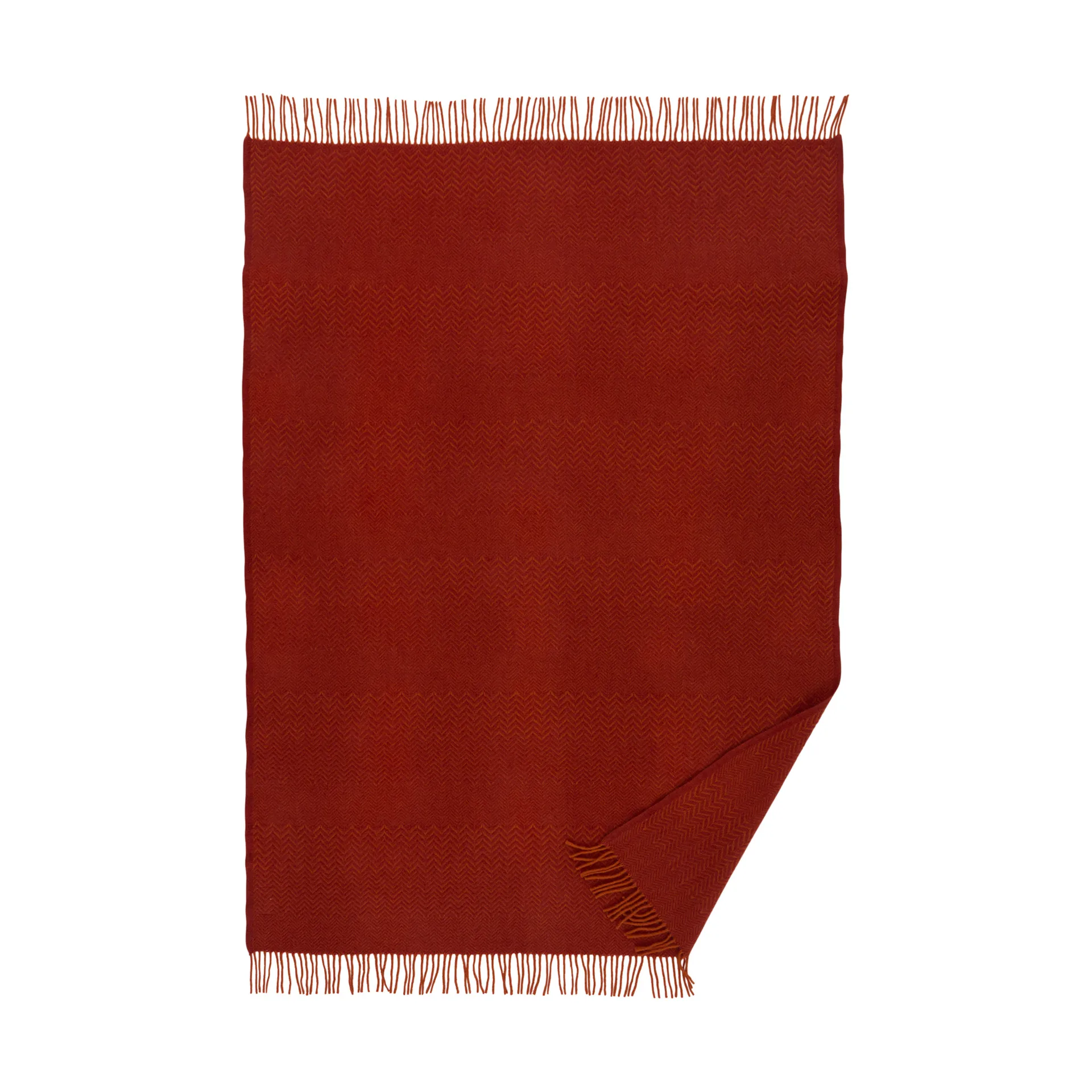 Plaid Zigzag en laine 130x200 cm, Ruby Klippan Yllefabrik