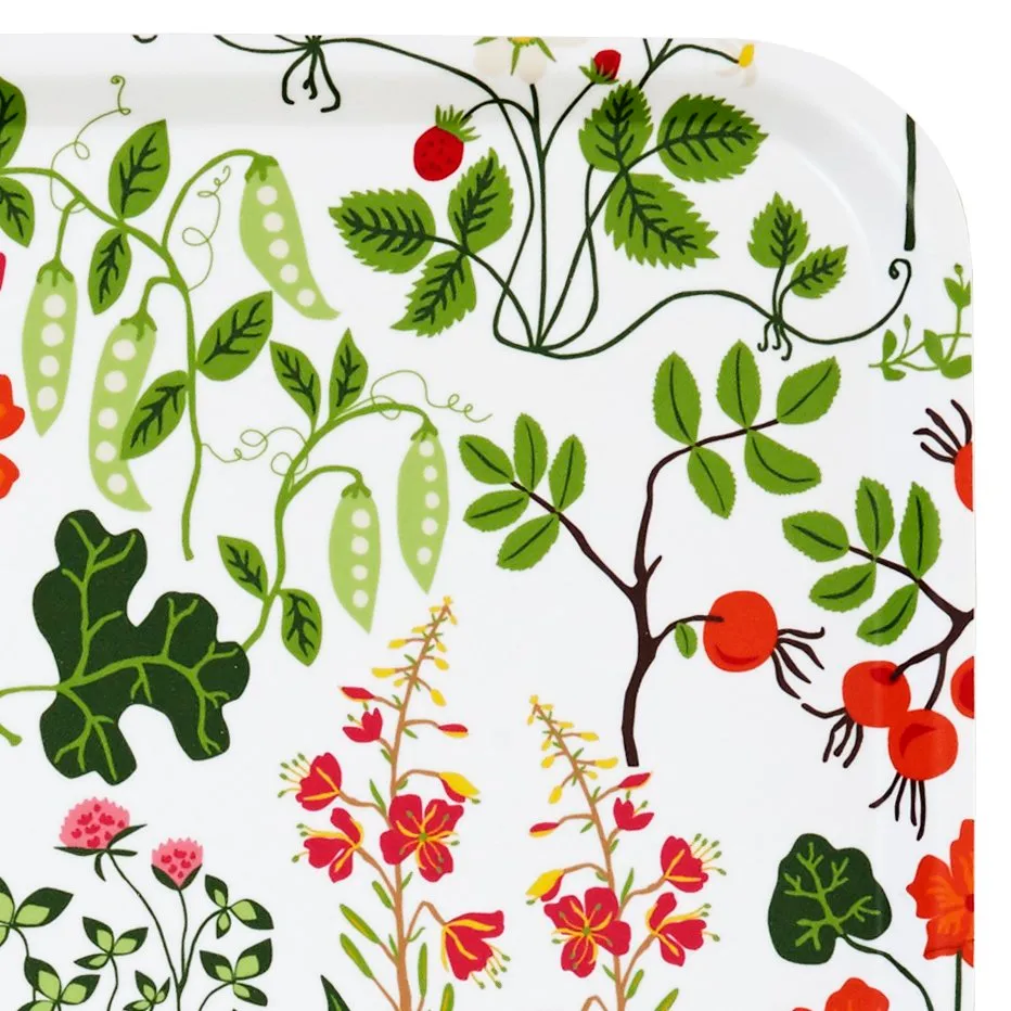 Plateau Leksand 20x27 cm, blanc Klippan Yllefabrik