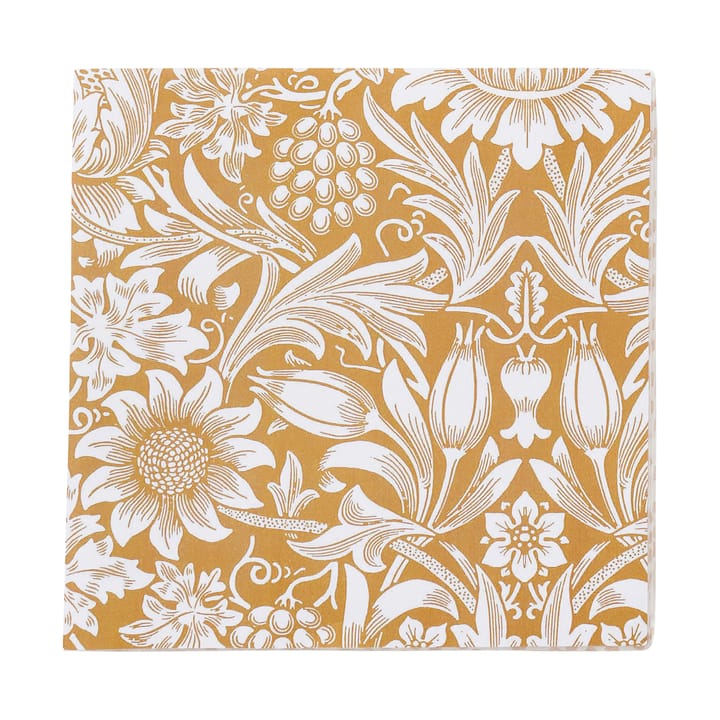 Serviette Sunflower 33x33 cm lot de 20 - Golden - Klippan Yllefabrik