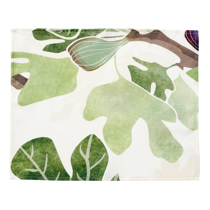 Set de table Figs - Vert-blanc - Klippan Yllefabrik