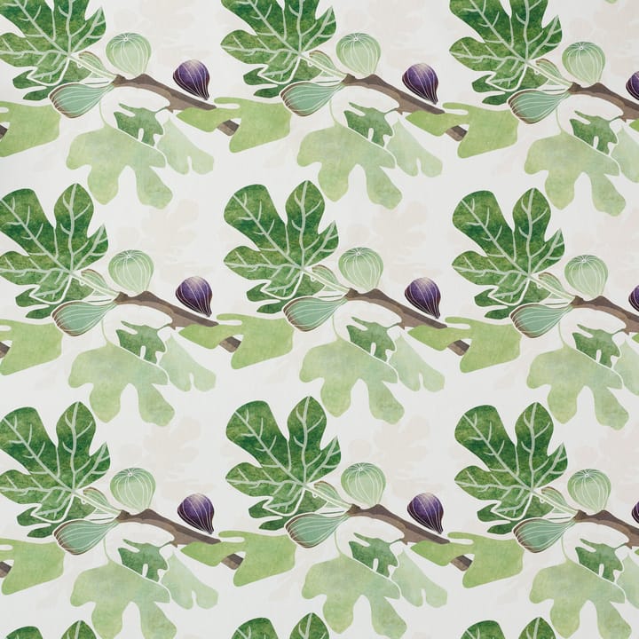 Tissu Figs, Vert-blanc Klippan Yllefabrik