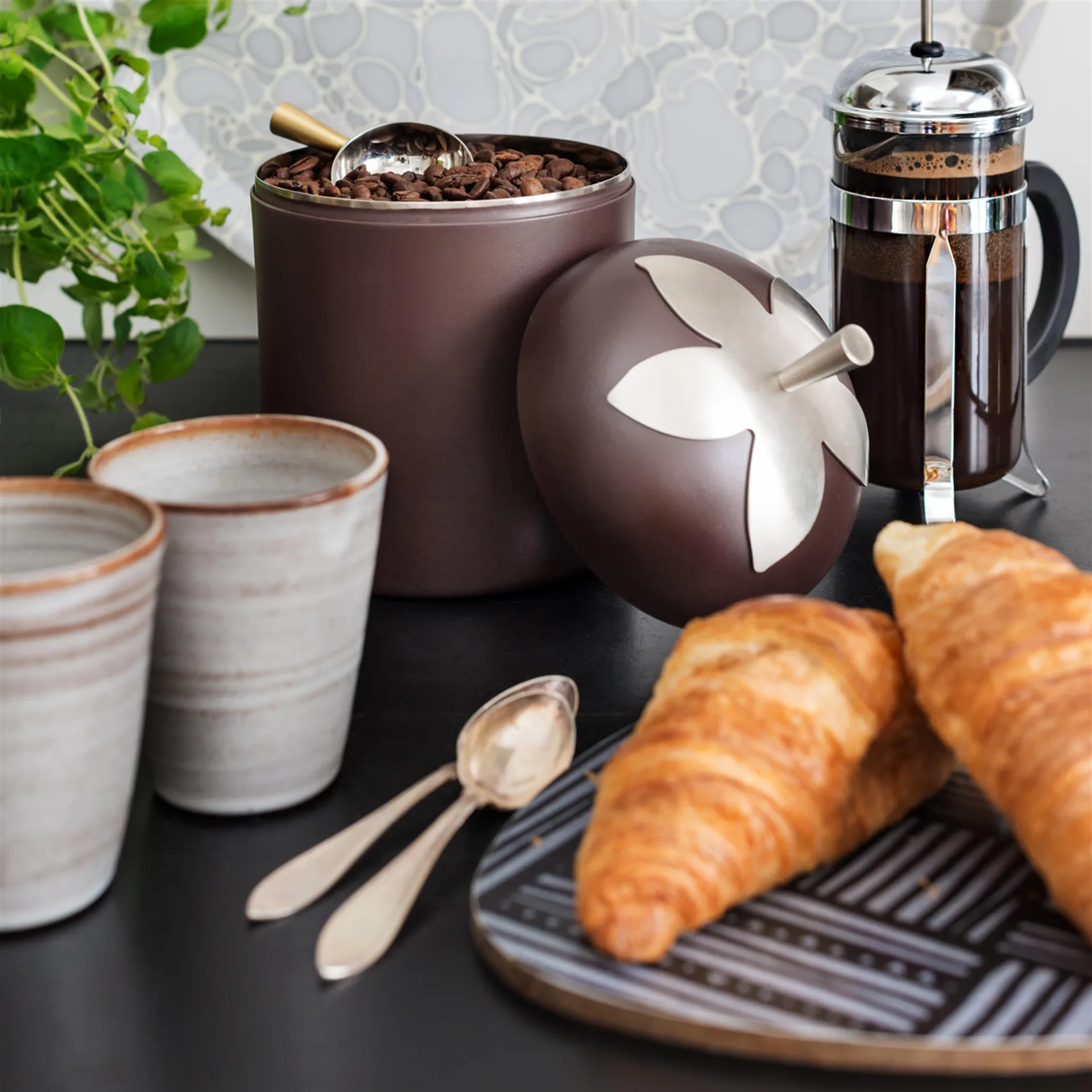 Boîte Blad, grand, marron KLONG