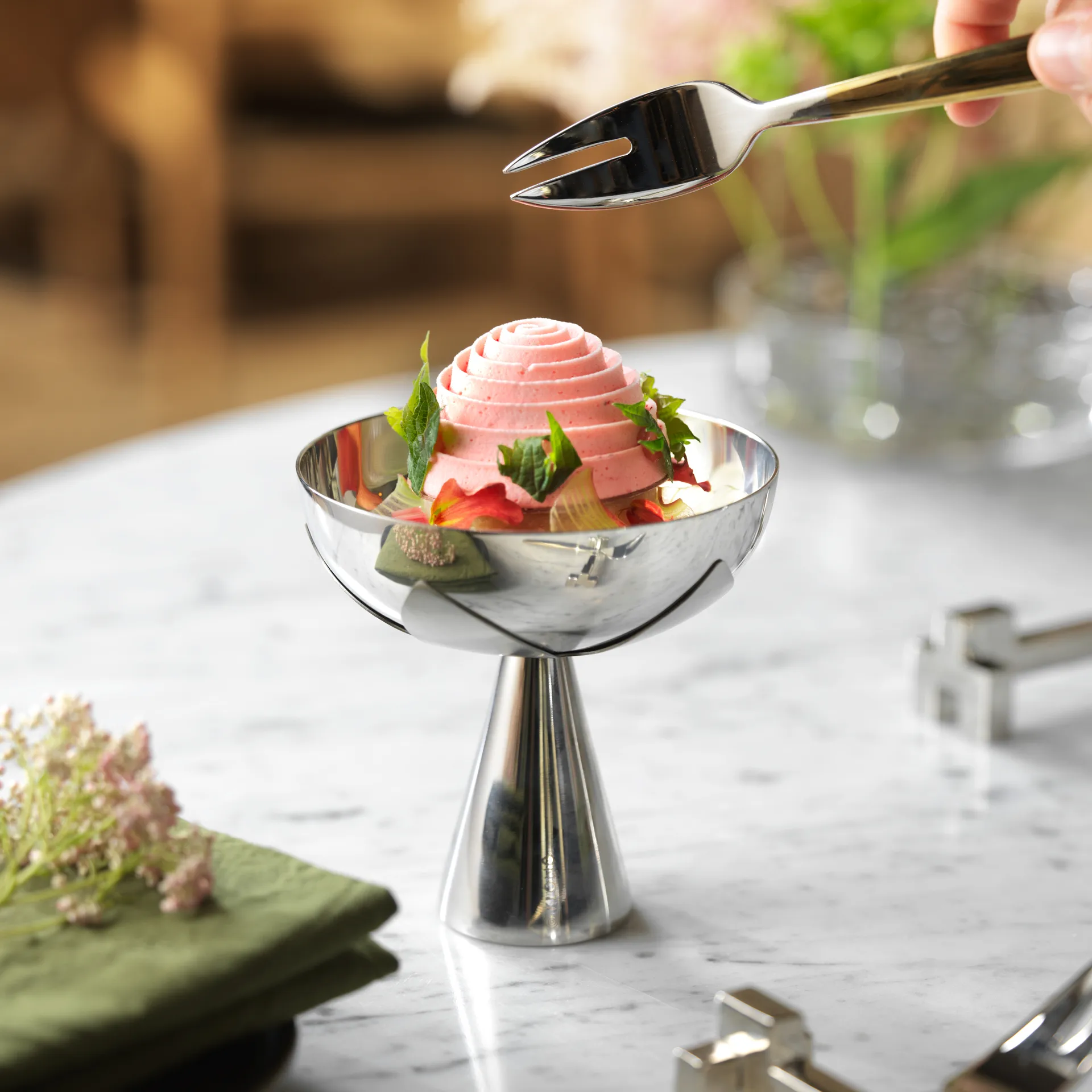 Bol de service Blad Ø11 cm, Acier inoxydable KLONG