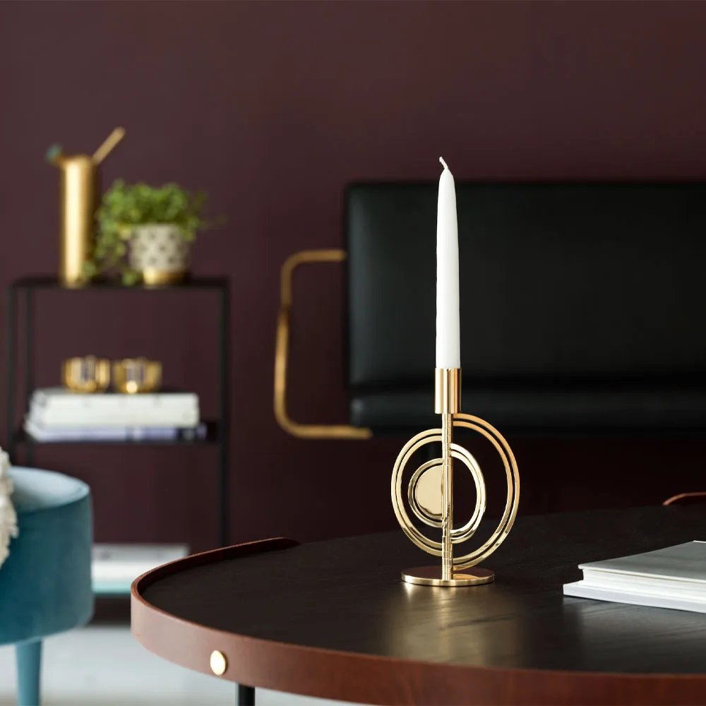 Bougeoir Cirkus, noir, medium KLONG