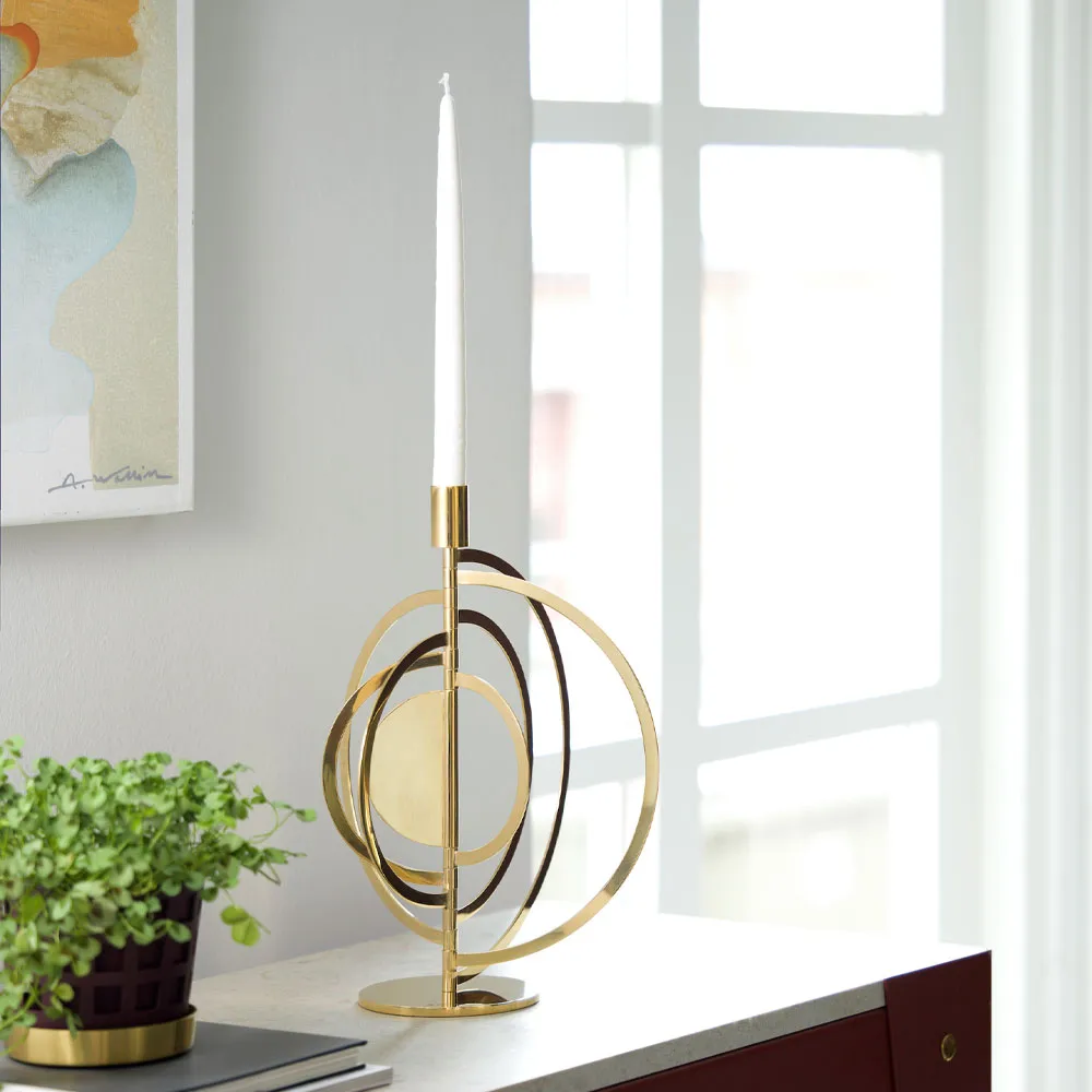 Bougeoir Cirkus, noir, medium KLONG