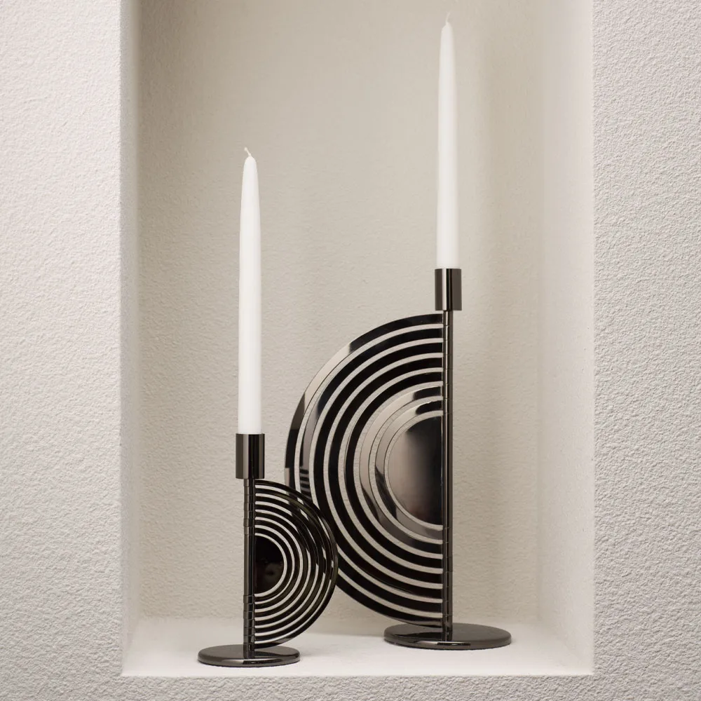 Bougeoir Cirkus, noir, medium KLONG