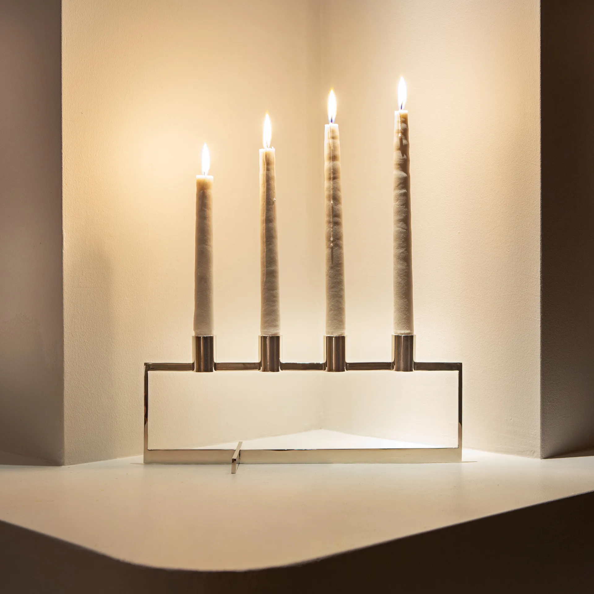 Bougeoir de l'avent Anno Domini, Acier inoxydable KLONG