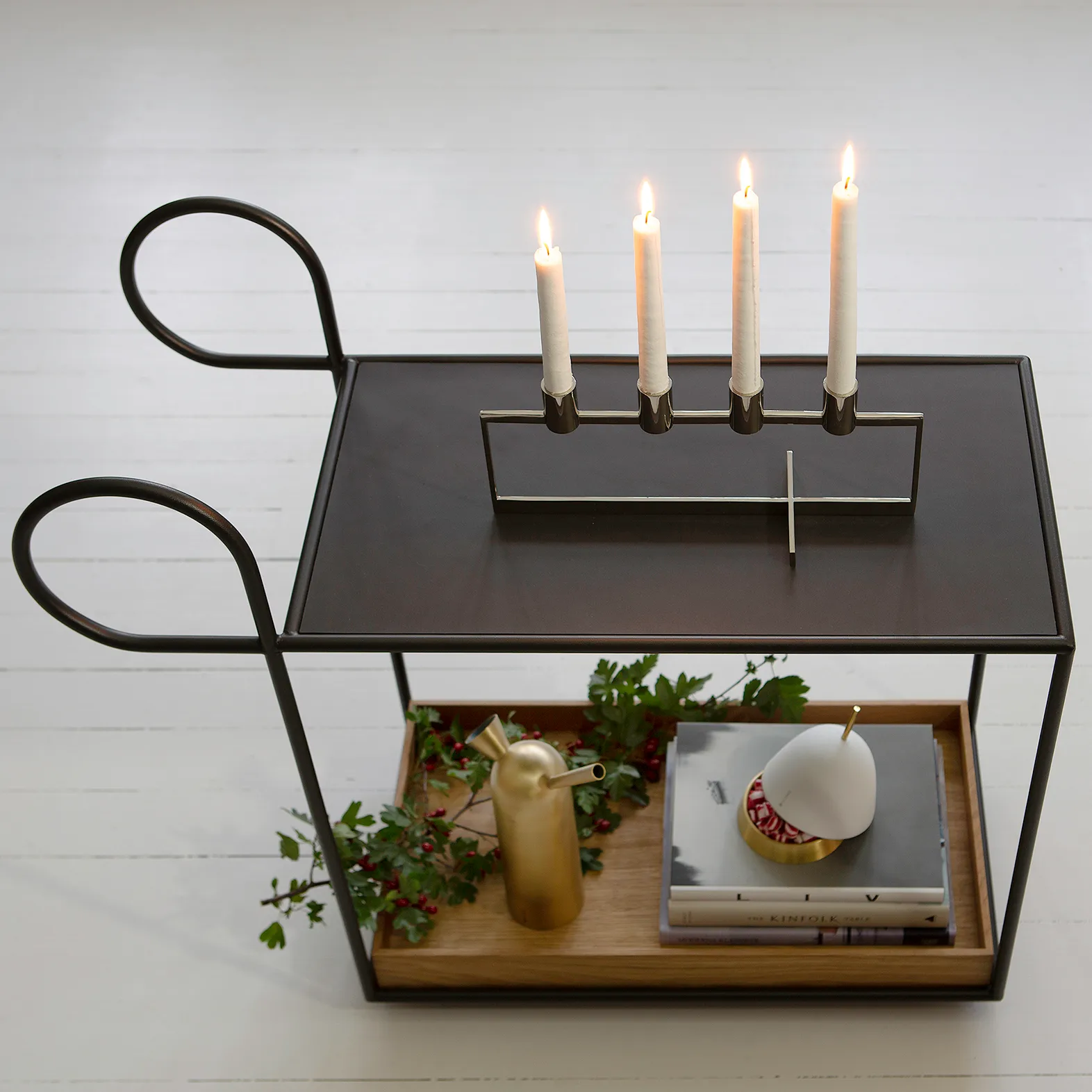 Bougeoir de l'avent Anno Domini, Acier inoxydable KLONG