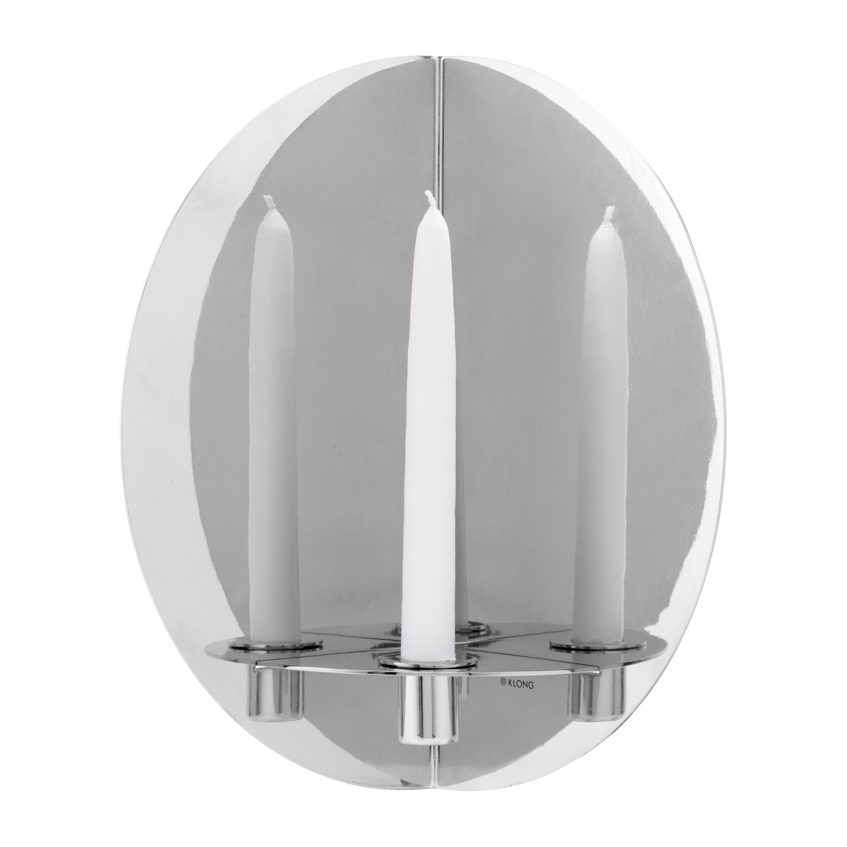 KLONG Bougeoir mural Twilight Nickel | Design Scandinave | Bougeoirs | Argenté