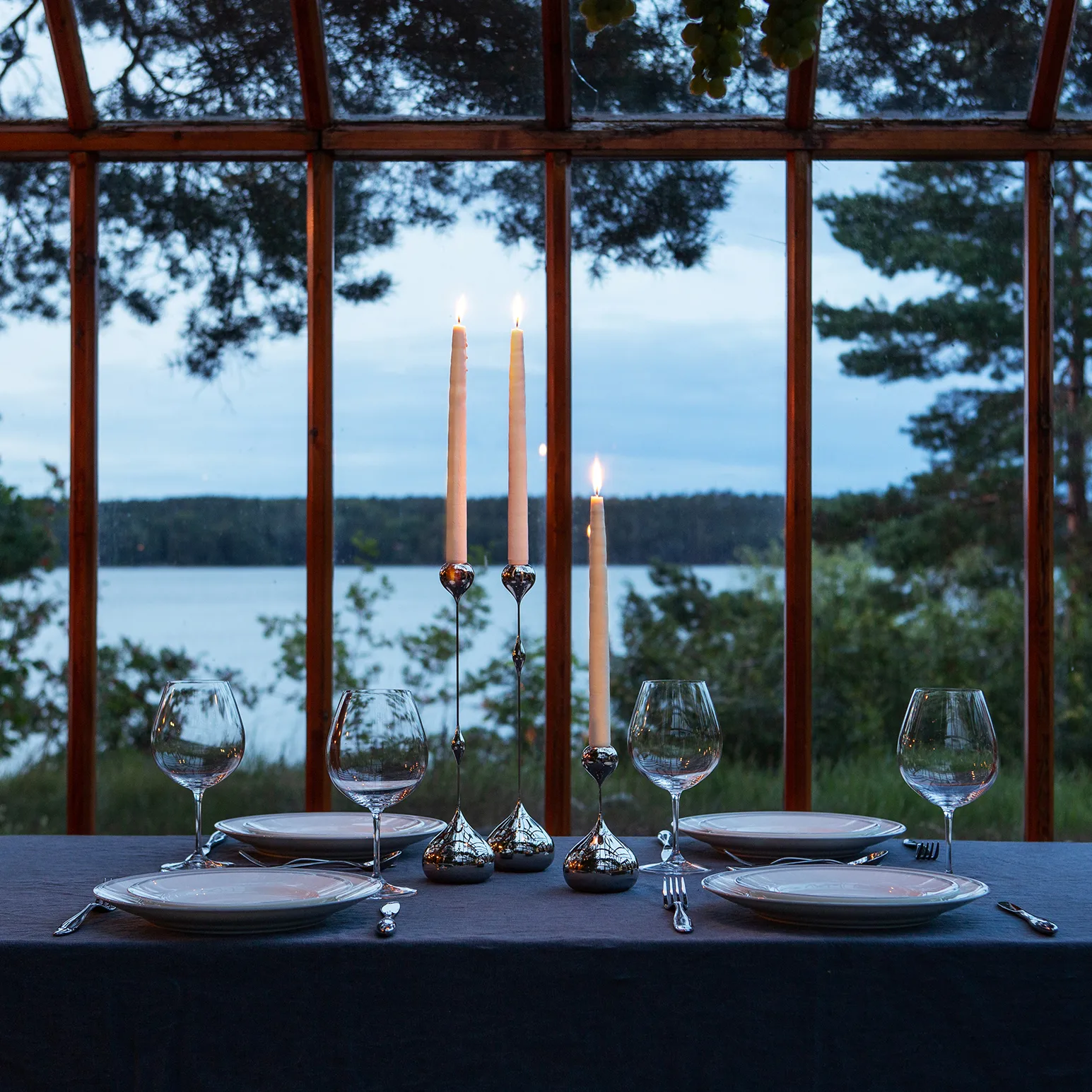 Bougeoir Tender bas, Nickel KLONG