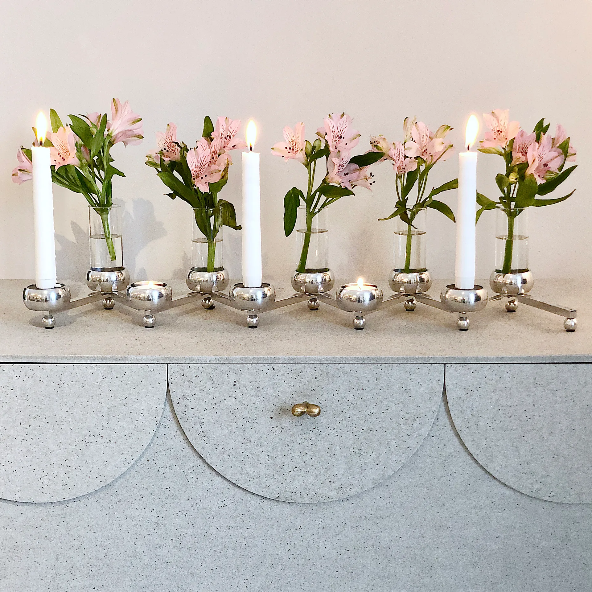 Chandelier Constella, grand, aluminium KLONG