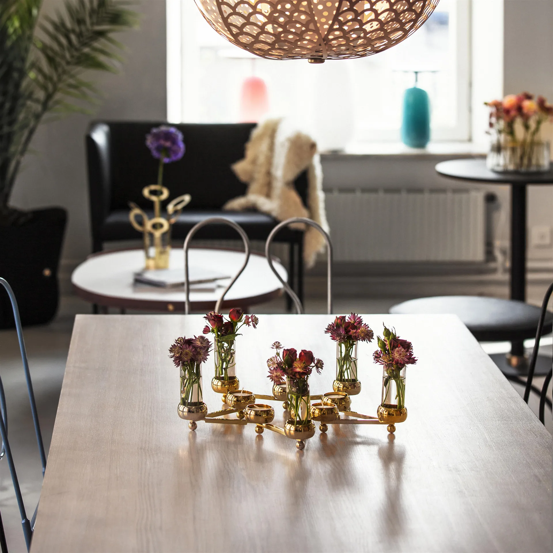 Chandelier Constella, grand, laiton KLONG