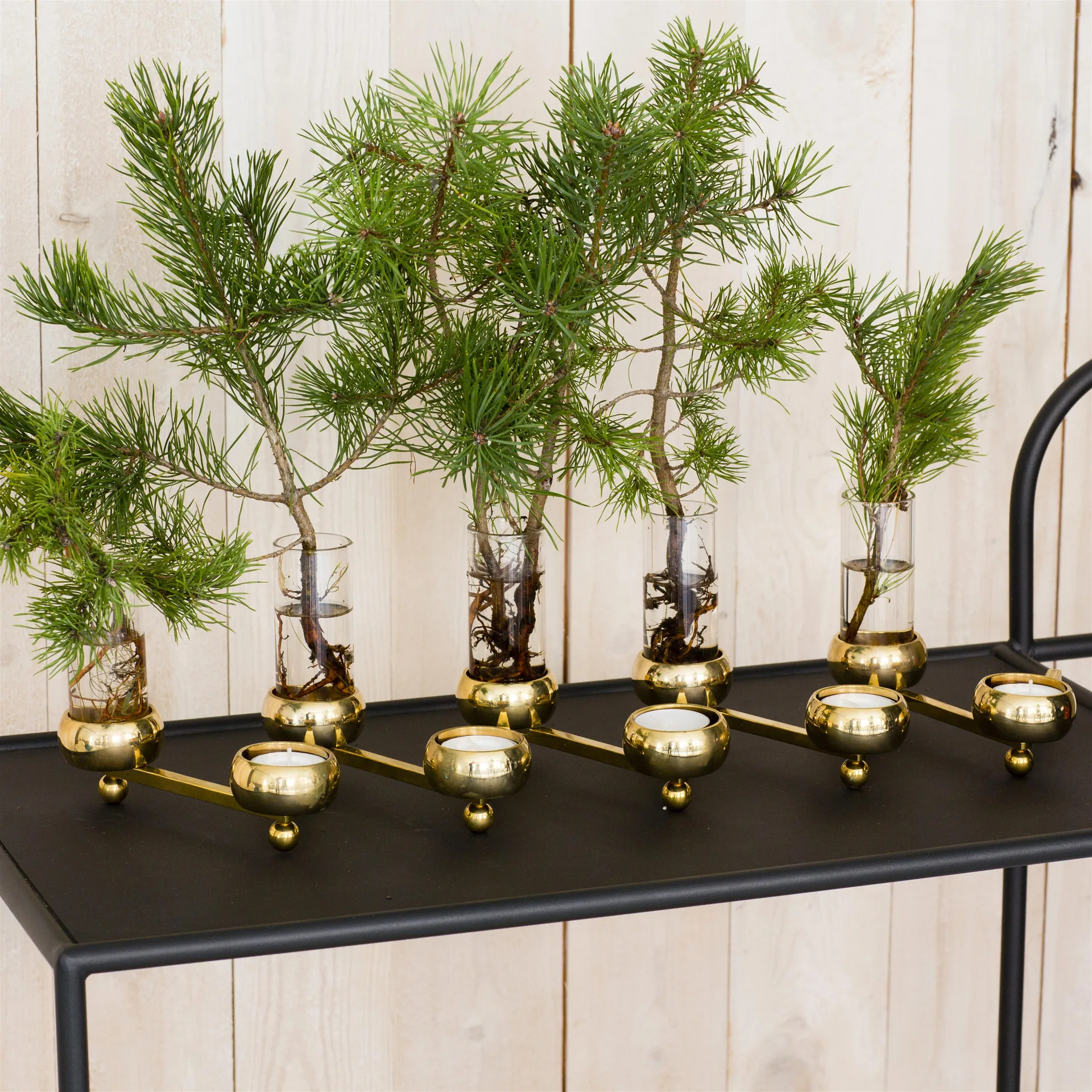 Chandelier Constella, grand, laiton KLONG