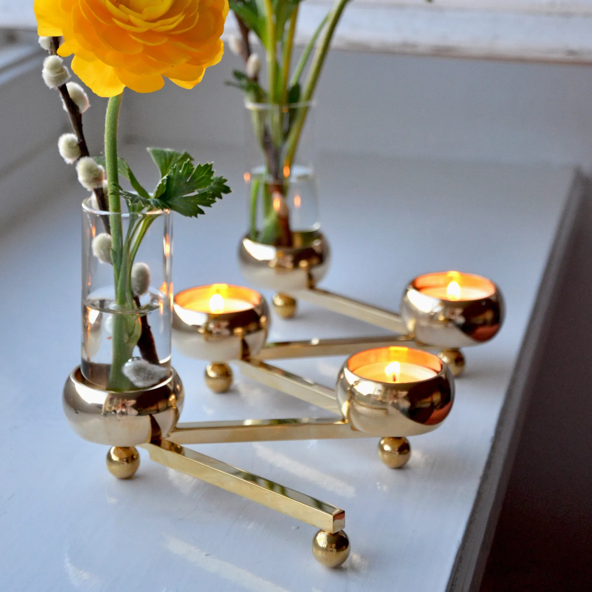 Chandelier Constella, petit, laiton KLONG