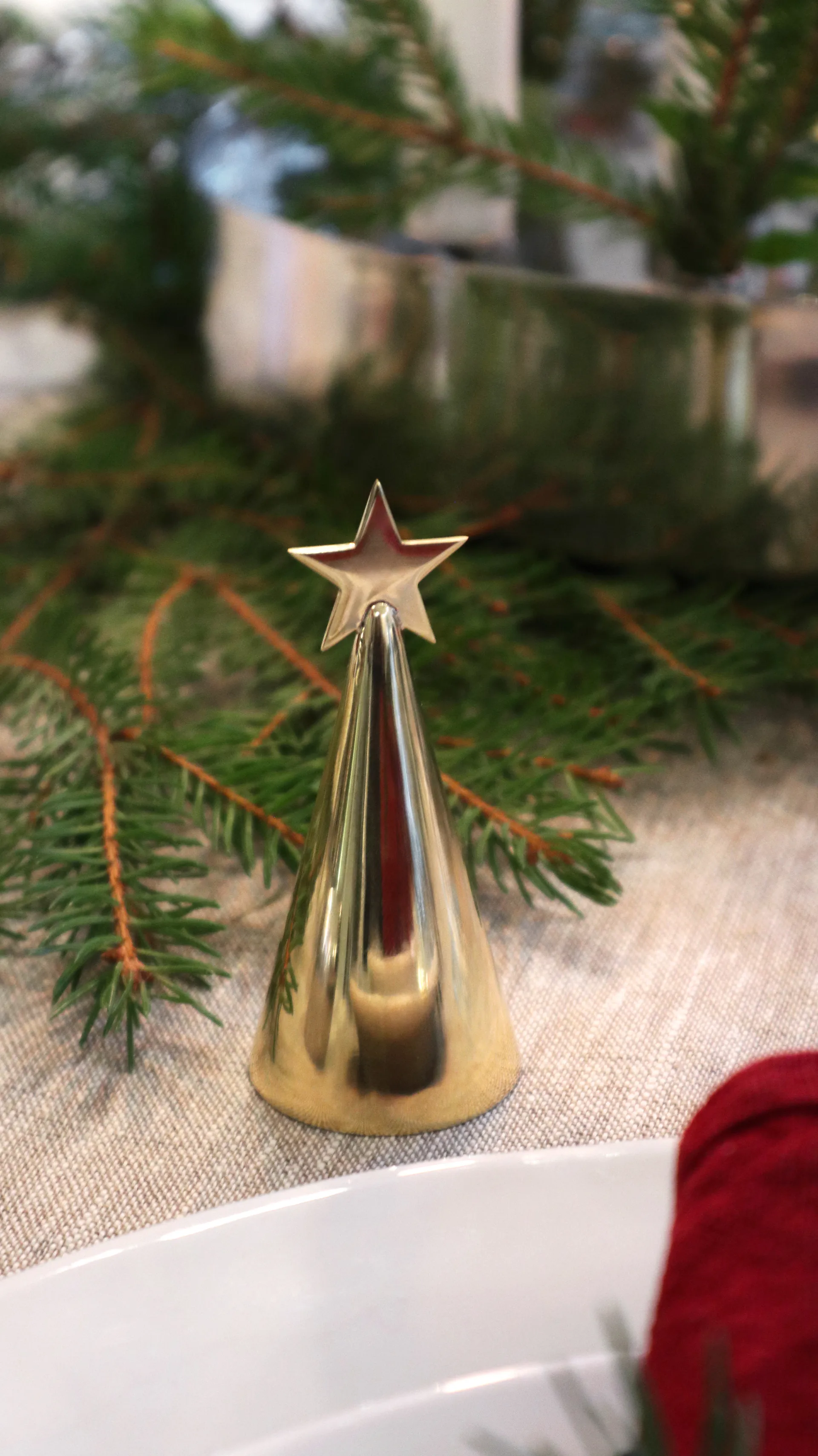 Chandelier Soprano, Blanc-laiton KLONG