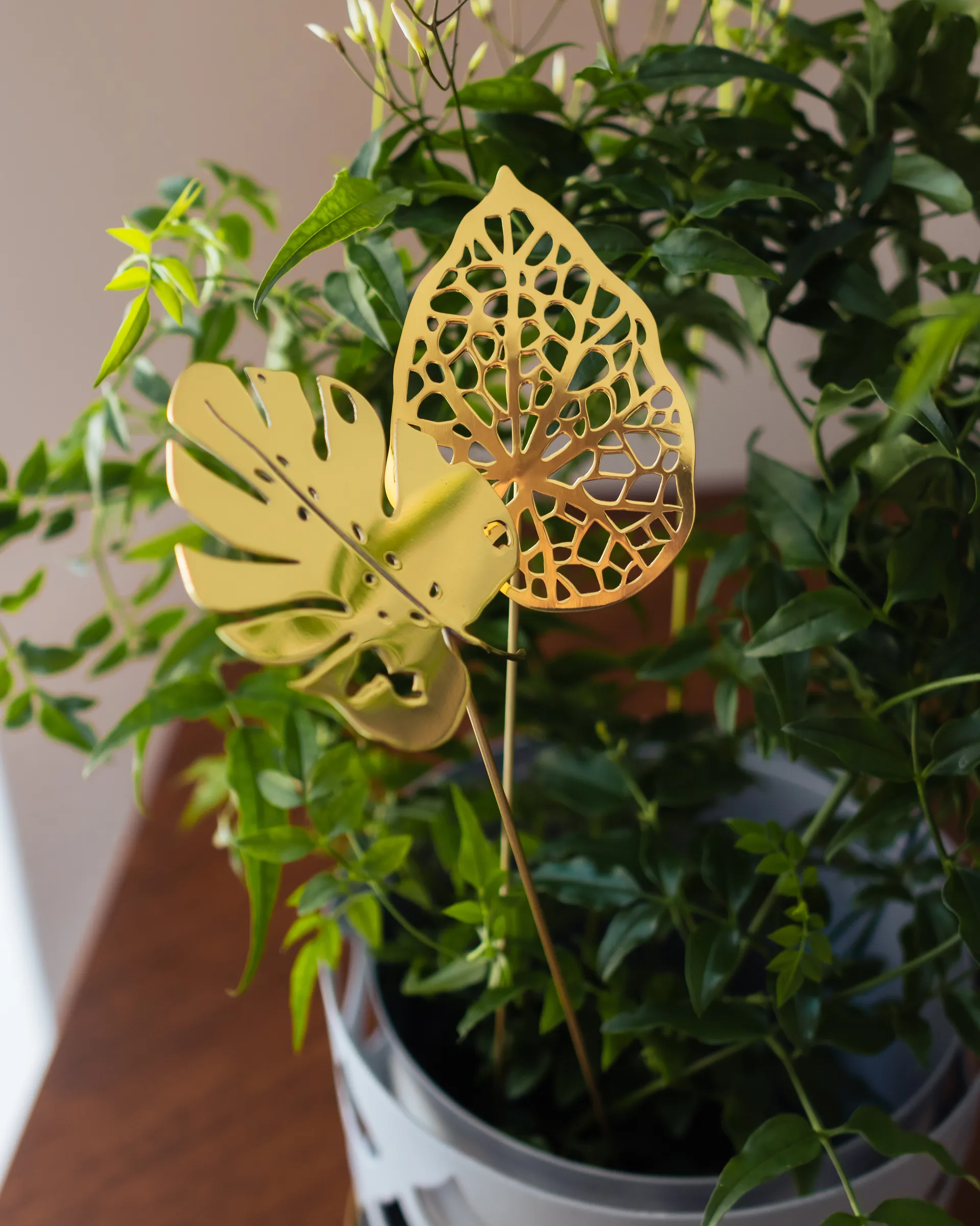 Décoration Brass Leaves, lot de 2, Water KLONG