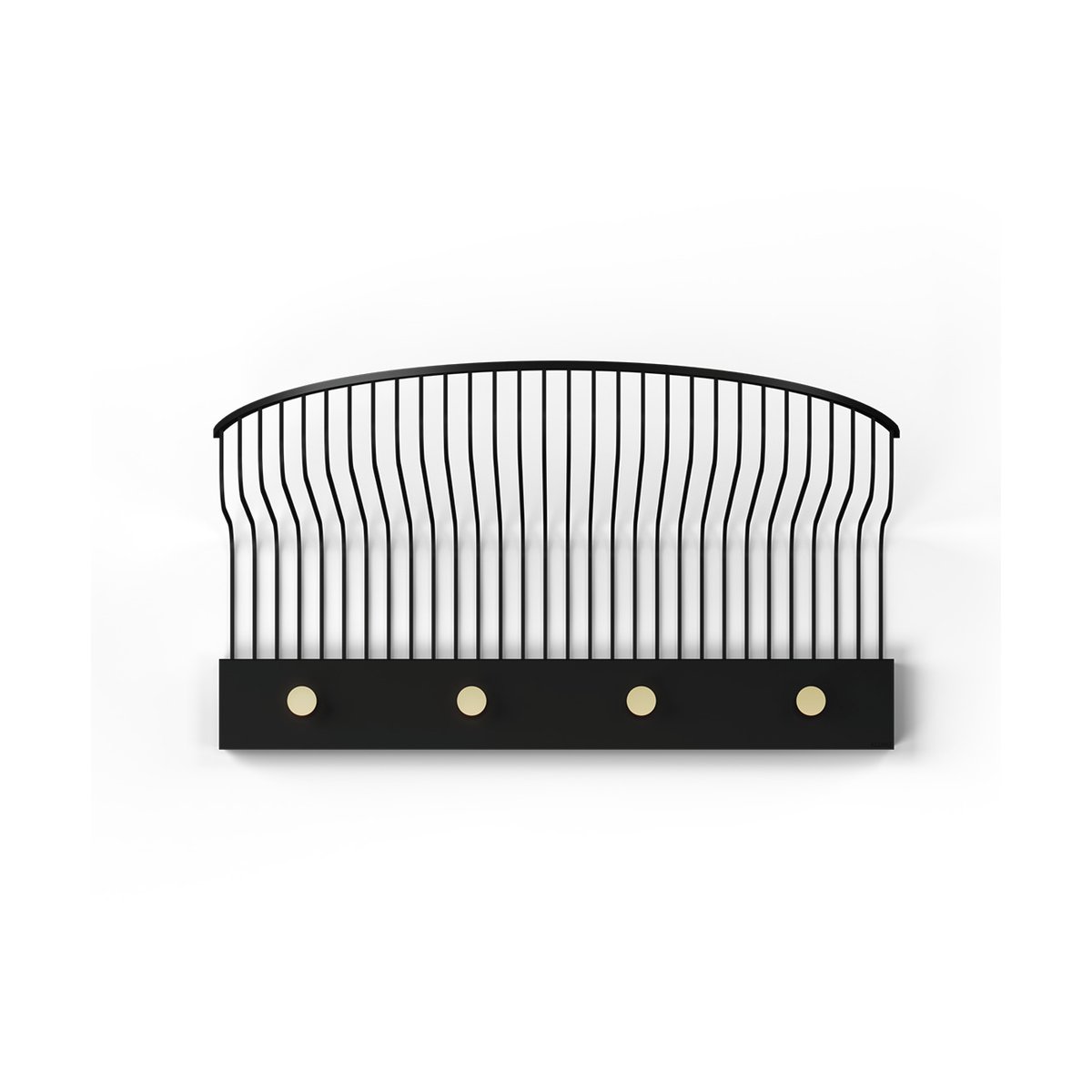KLONG Étagère Lunett Noir | Design Scandinave | Patères & étagères | Noir