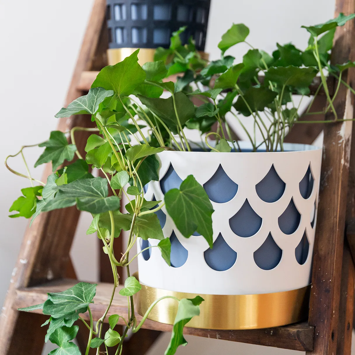 Pot Trio drop, entre Ø18 cm, Blanc KLONG