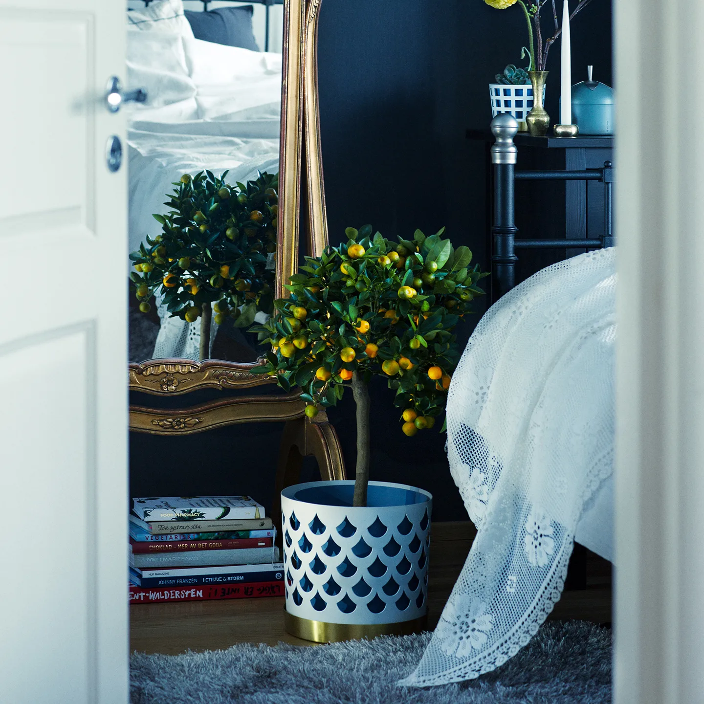 Pot Trio drop, grand Ø28 cm, Blanc KLONG