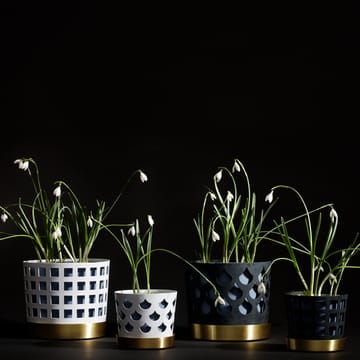Pot Trio Pot Square - beige, moyen Ø18 cm - KLONG