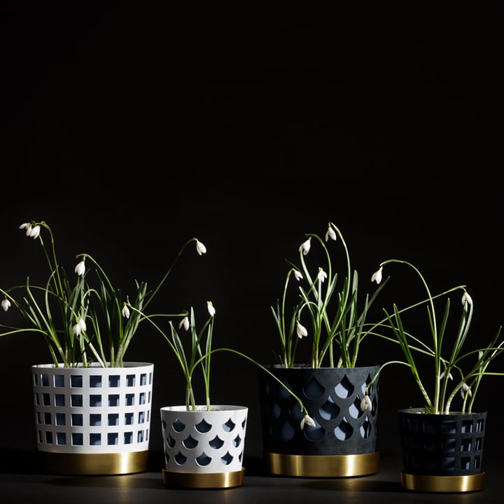Pot Trio Pot Square, beige, moyen Ø18 cm KLONG