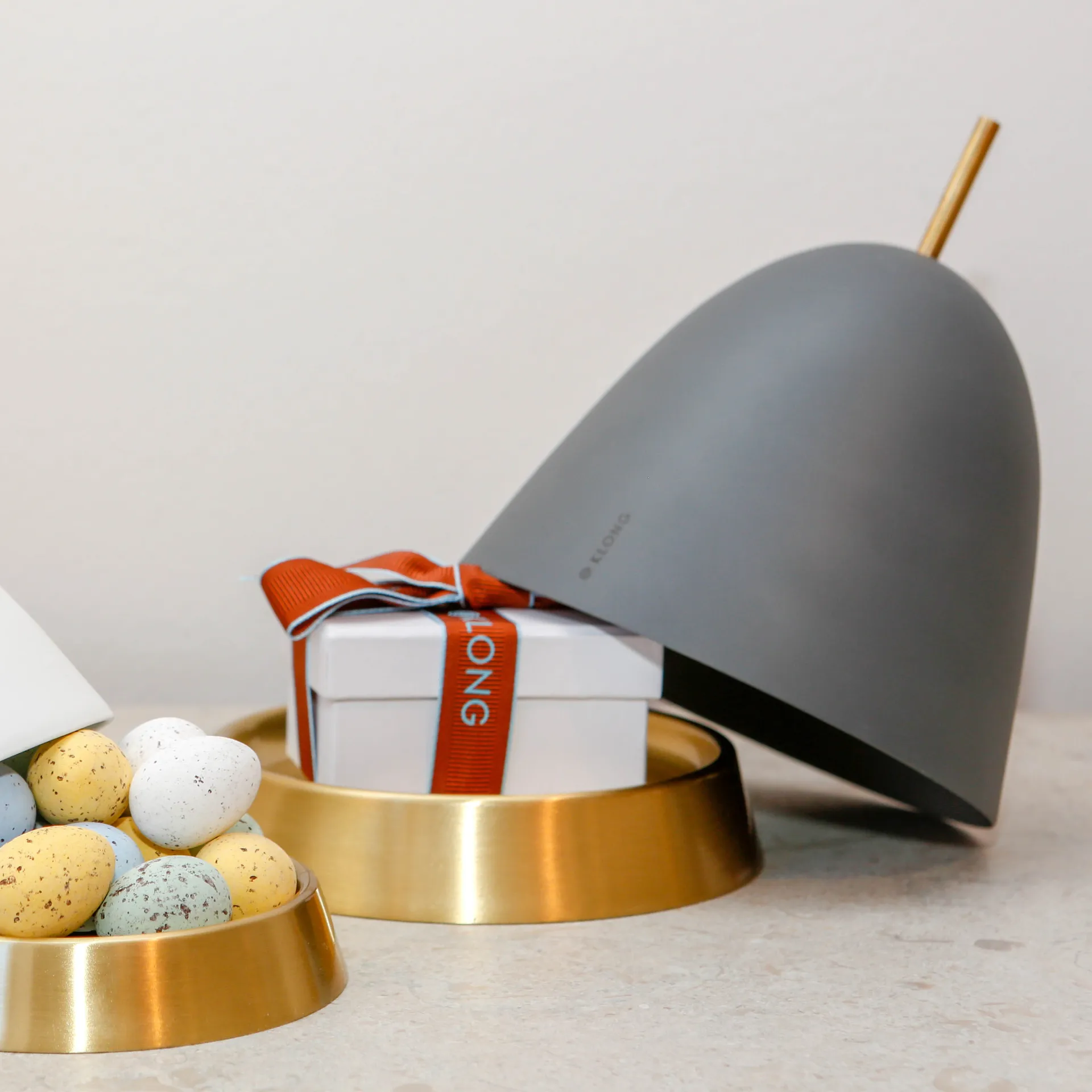 Rangement Gömma moyen 16,5 cm, Gris-laiton KLONG