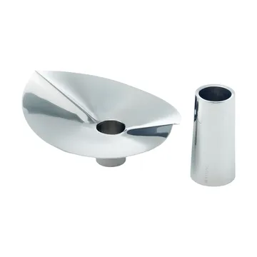 Vase-bougeoir Löv - Acier inoxydable. 10 cm - KLONG