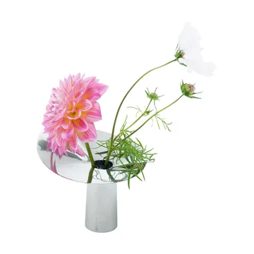 Vase-bougeoir Löv - Acier inoxydable. 10 cm - KLONG