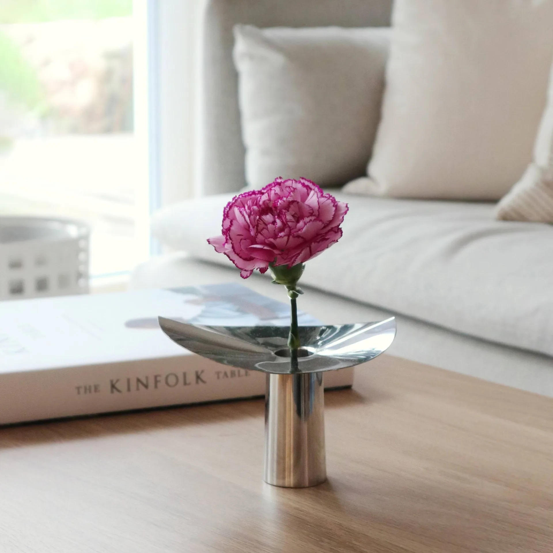 Vase-bougeoir Löv, Acier inoxydable. 10 cm KLONG