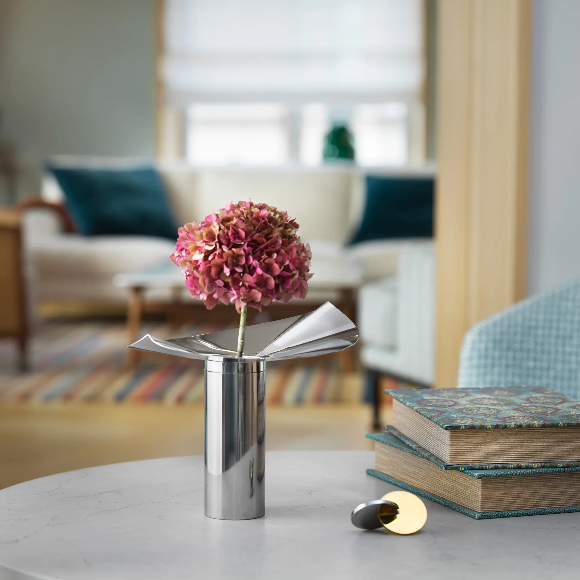 Vase-bougeoir Löv, Acier inoxydable KLONG