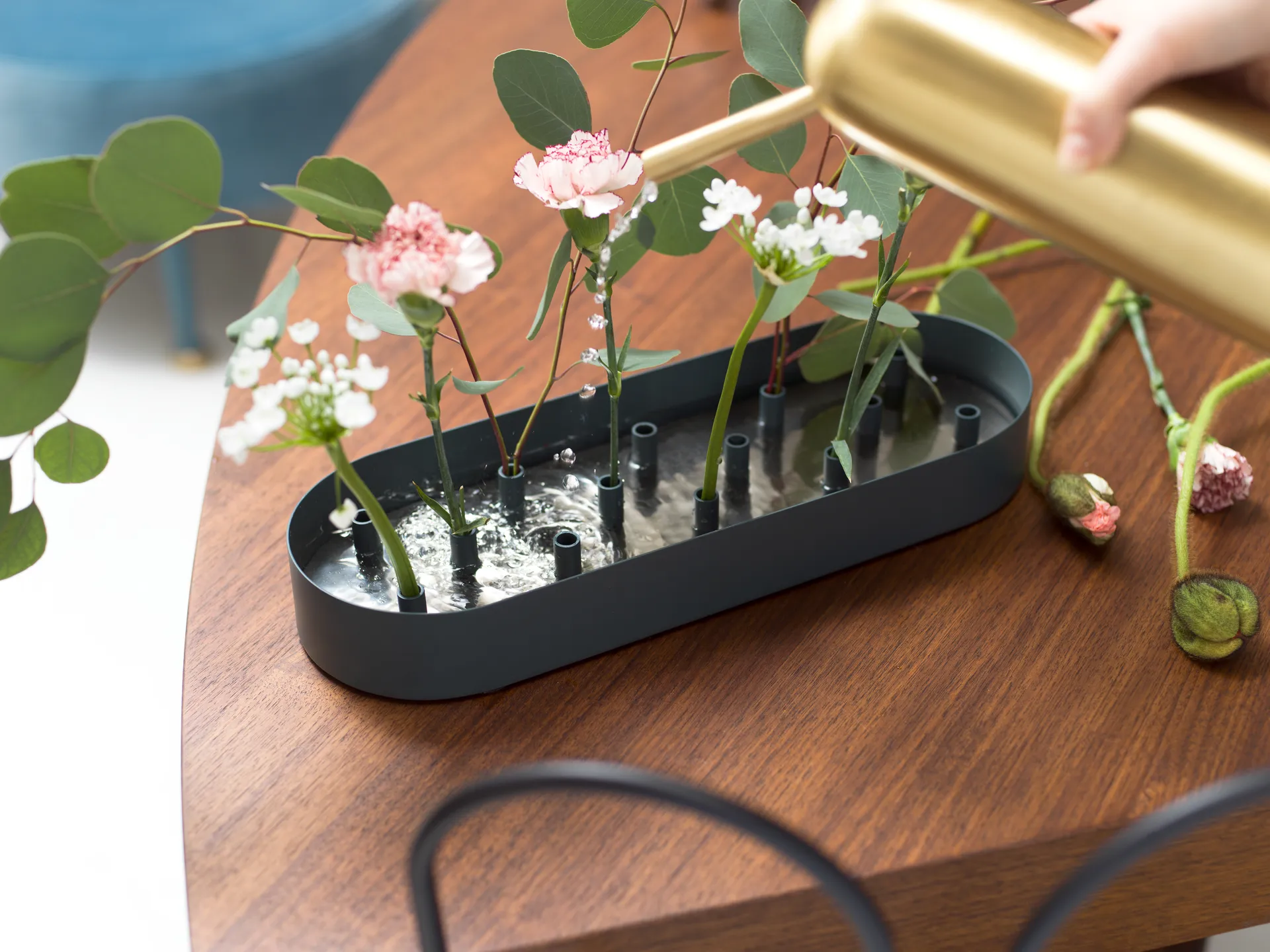 Vase multifonctionnel Jubel 45x14 cm, Steel-blue KLONG