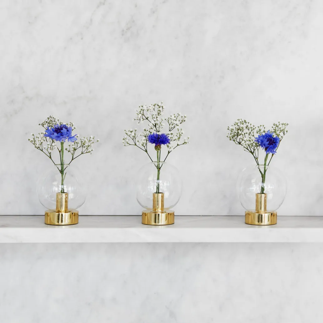 Vase Orbis, laiton KLONG