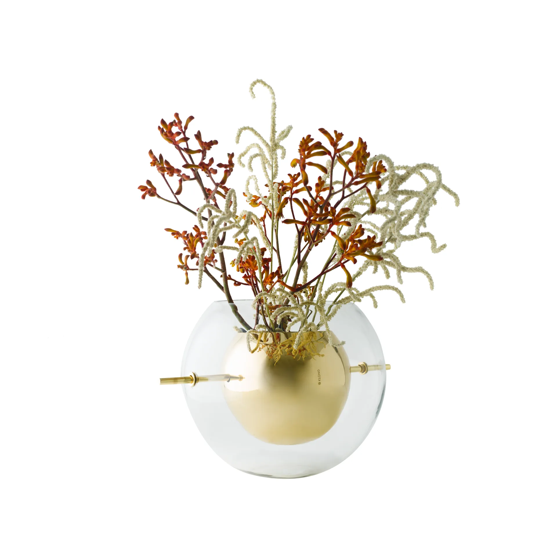 Vase rond Alba, Laiton KLONG