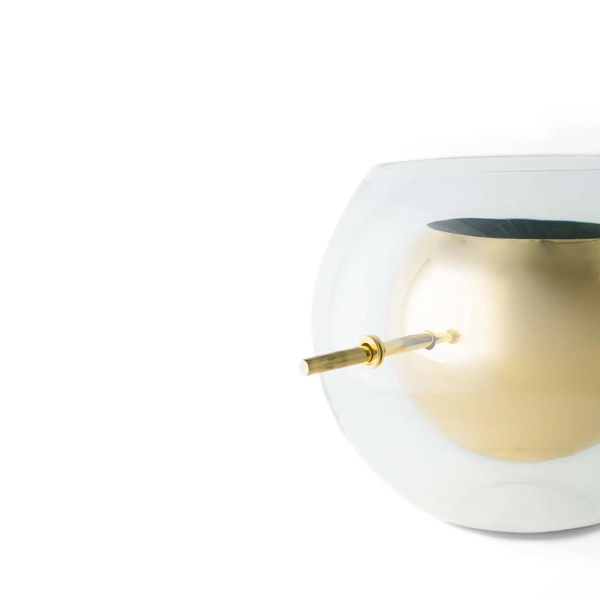 Vase rond Alba, Laiton KLONG