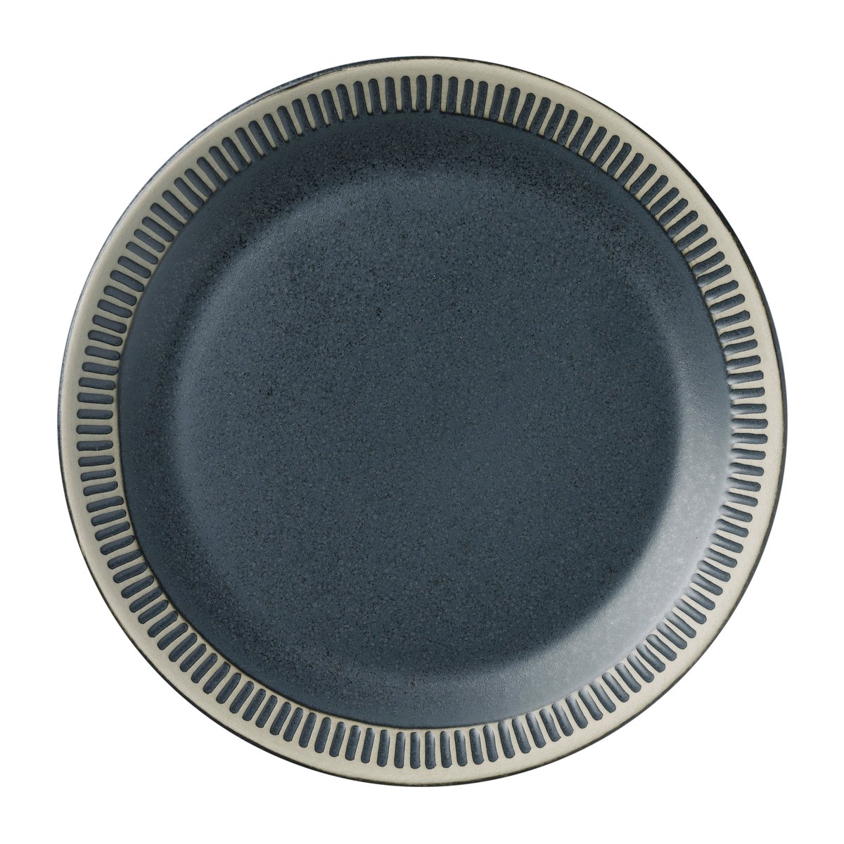 knabstrup keramik assiette colorit ø19 cm gris foncé