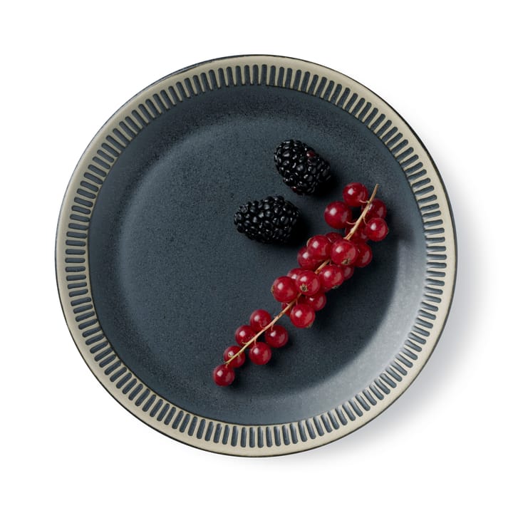 Assiette Colorit Ø19 cm, Gris foncé Knabstrup Keramik