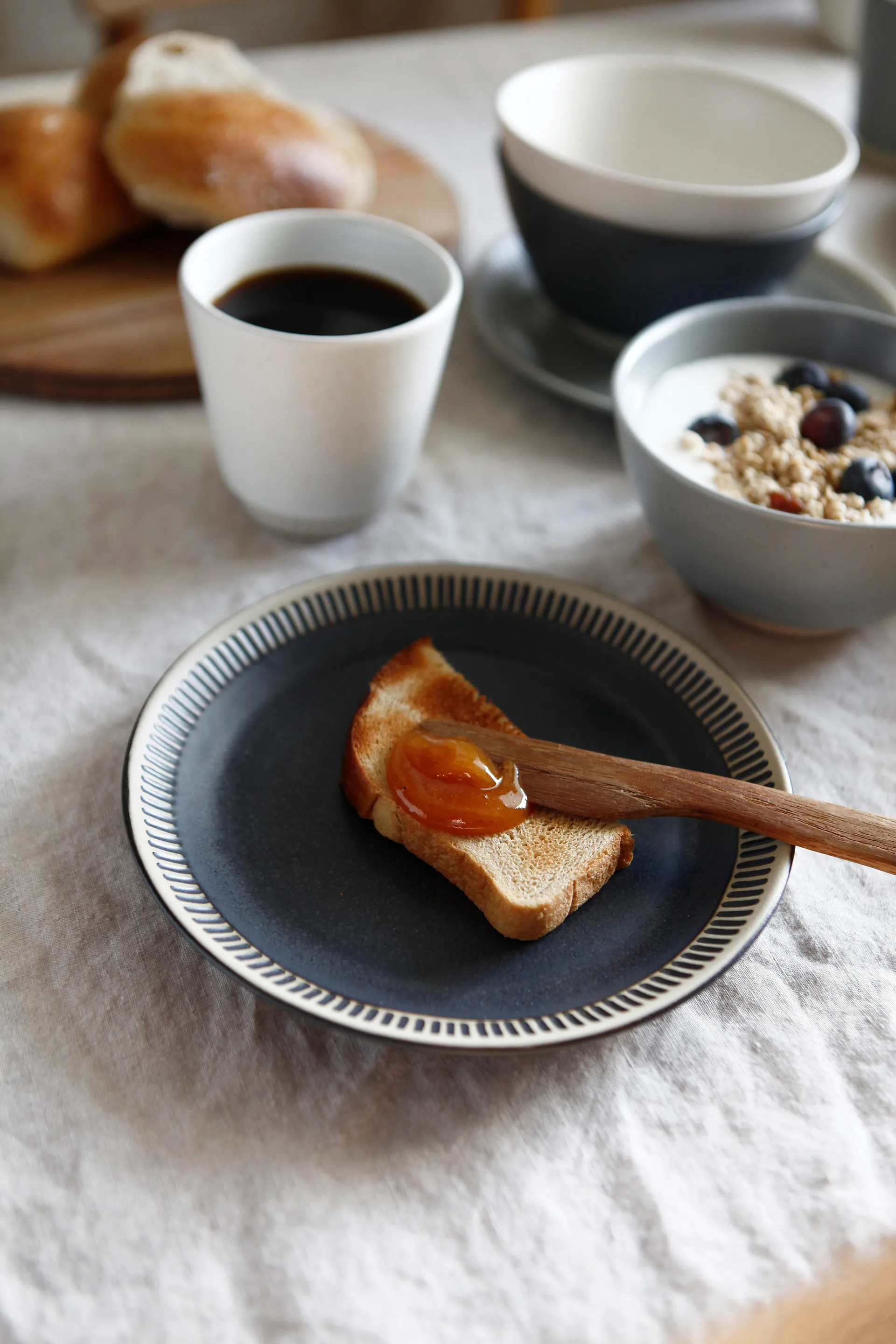 Assiette Colorit Ø19 cm, Gris foncé Knabstrup Keramik