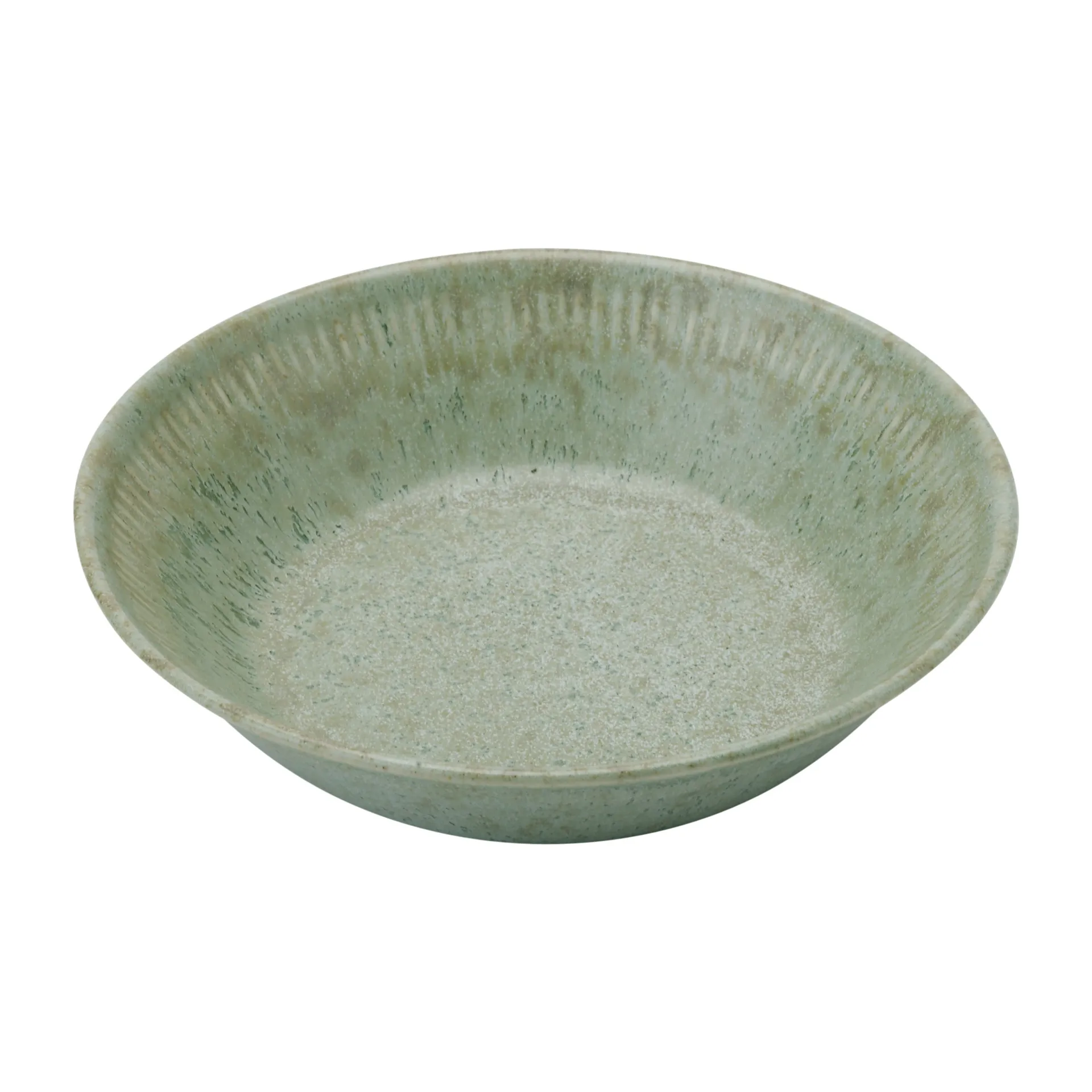 Assiette creuse Knabstrup vert olive, 14,5 cm Knabstrup Keramik