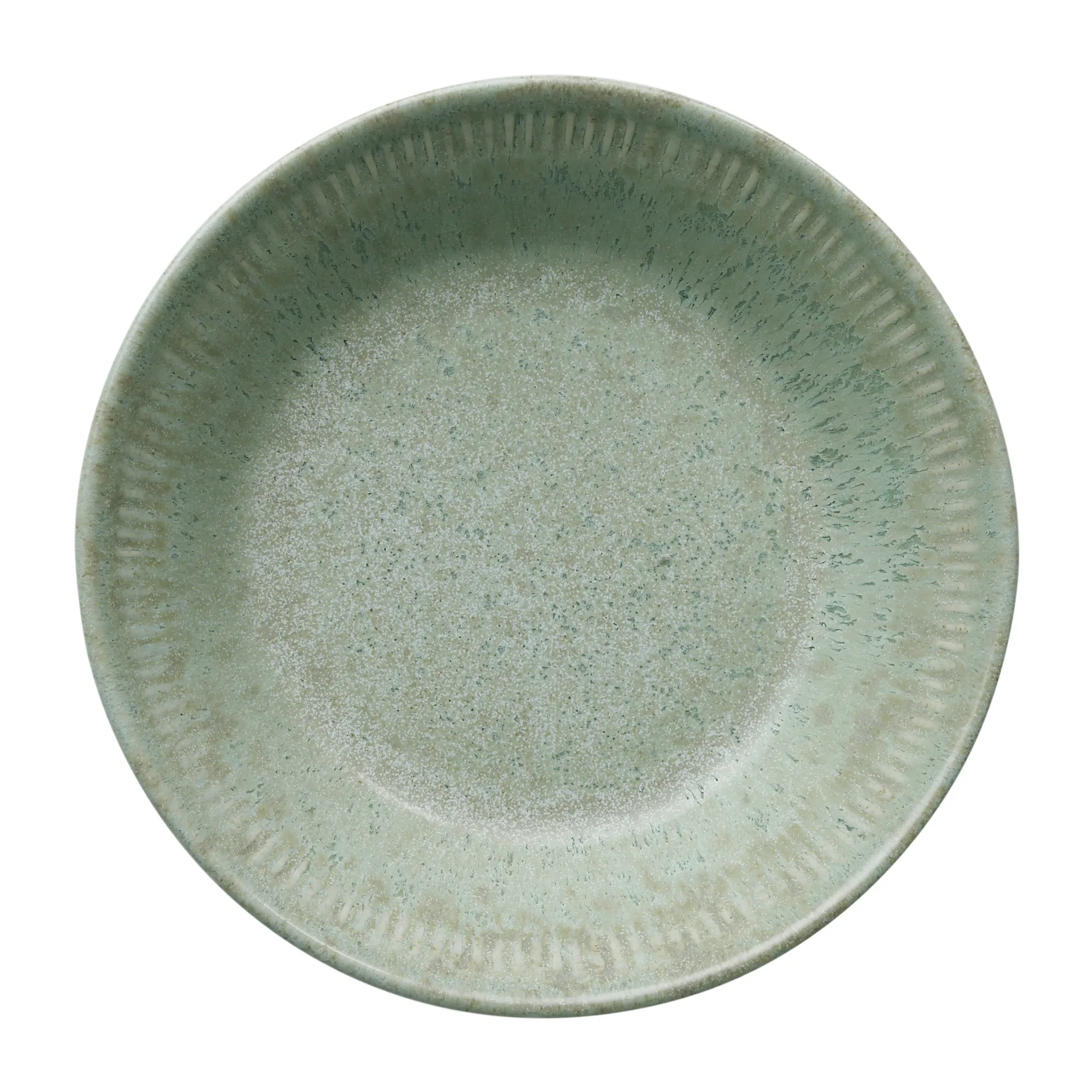 Assiette creuse Knabstrup vert olive, 14,5 cm Knabstrup Keramik
