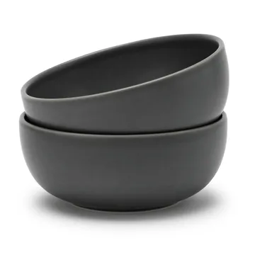 Assiette creuse Tavola Ø15 cm Lot de 2 - Gris - Knabstrup Keramik