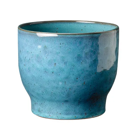 Cache-pot Knabstrup Ø14,5 cm, Dusty blue Knabstrup Keramik