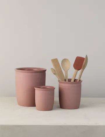 Pot à confiture Knabstrup - Dark rose, 2 L - Knabstrup Keramik